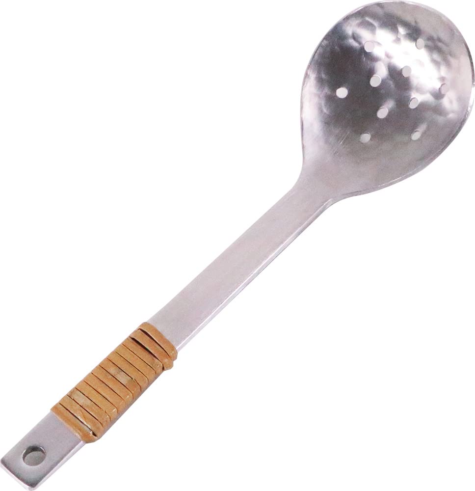 Kanda Made in Wisteria Wrapped 000024 (Kanda) Ladle, Aluminum, Japan, Perforated,