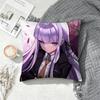 Danganronpa Kyoko Kirigiri  Square Pillow Case Multi Sizes For Car Home Bedroom Decor Custom Valentine Gifts