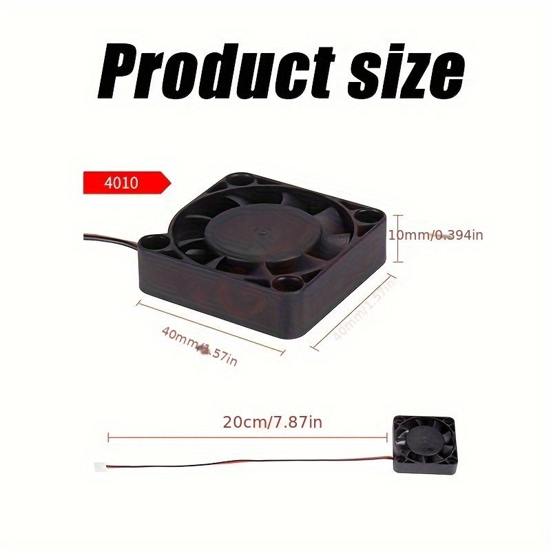 5 - Piece Set of Powerful 4010 Brushless Cooling Fans - Ideal for Cooling 3D Printers and Raspberry Pis