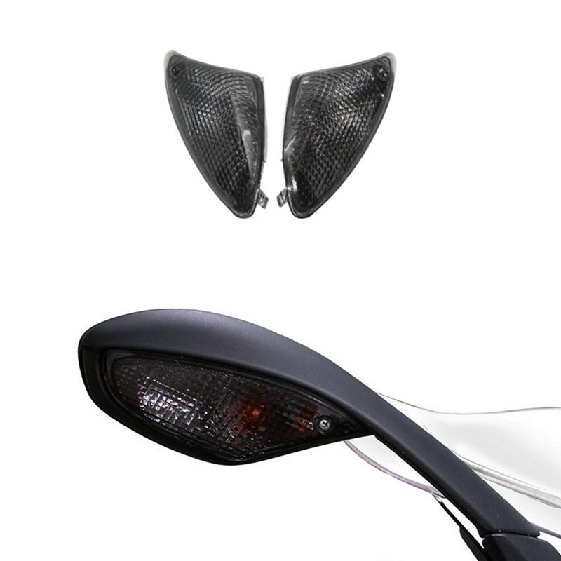A16P-Motorcycle Accessories Front Turn Signal Indicator Blinkers Housing Lenses Smoked Black For BMW K1200S K1300S Accessries