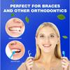 10PCS Mini 5 in 1 Toothbrush & Floss Travel Toothbrushes with Toothpaste Set with Floss+Pick Multifunctional Floss