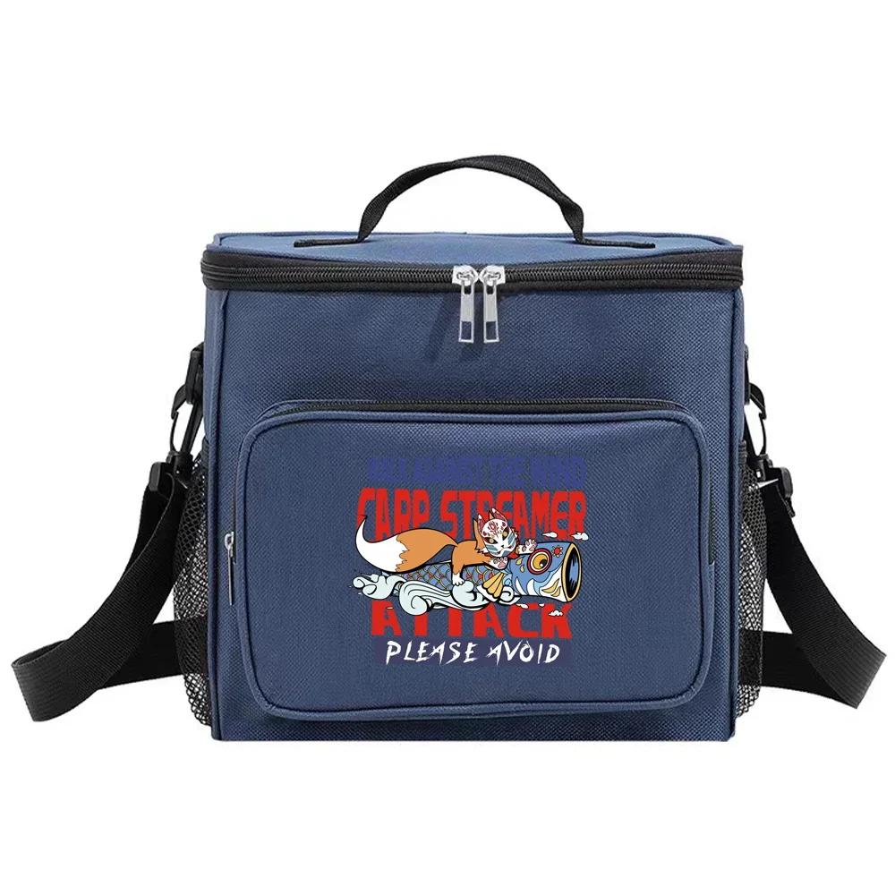 Cooler Box Insulated Lunch Bags Thermal Organizer Handbag for Student Portable Waterproof Camping Storage Boxes Mask Series