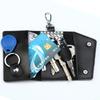 New Genuine Leather Keychain Men Holder Key Organizer Pouch Car Key Pouch Wallet Housekeeper Key Case Mini Card Bag