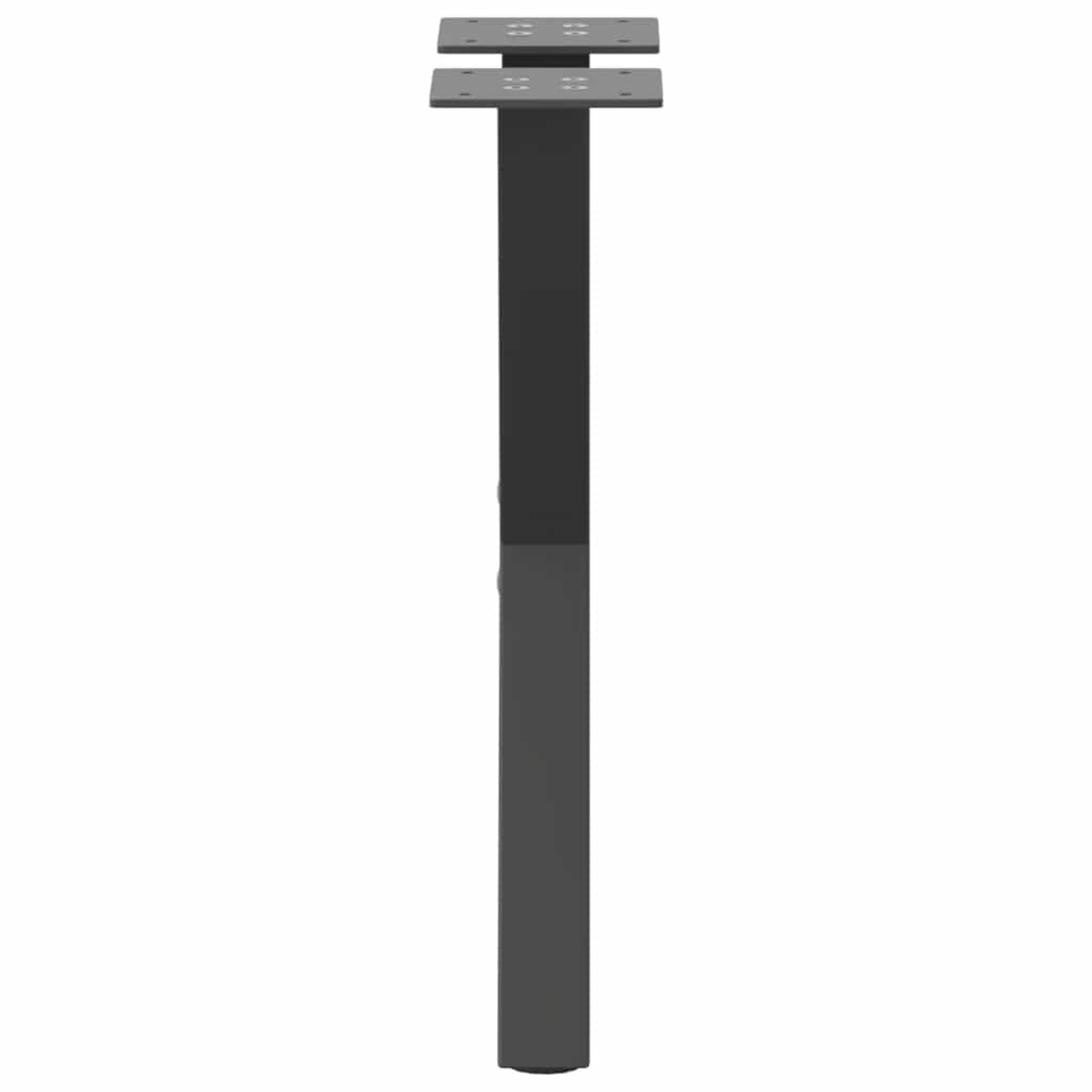 Vidaxl Coffee Table Legs, 2 Pcs, Anthracite, 28X(42-43) Cm, Steel
