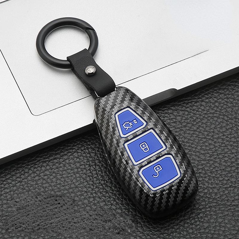 New Carbon Fiber Abs Car Key Case Cover For Ford Fiesta Focus 3 4 Mondeo Ecosport Kuga Focus St Car Key Remote Key