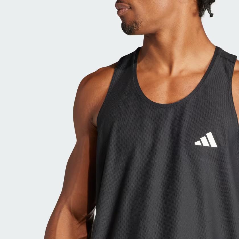Adidas Own The Run Tank Top Men Tops Black IN1499