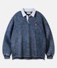 BAKKEN Pigment Heritage Oversized Polo Shirt Bk7833_Navy