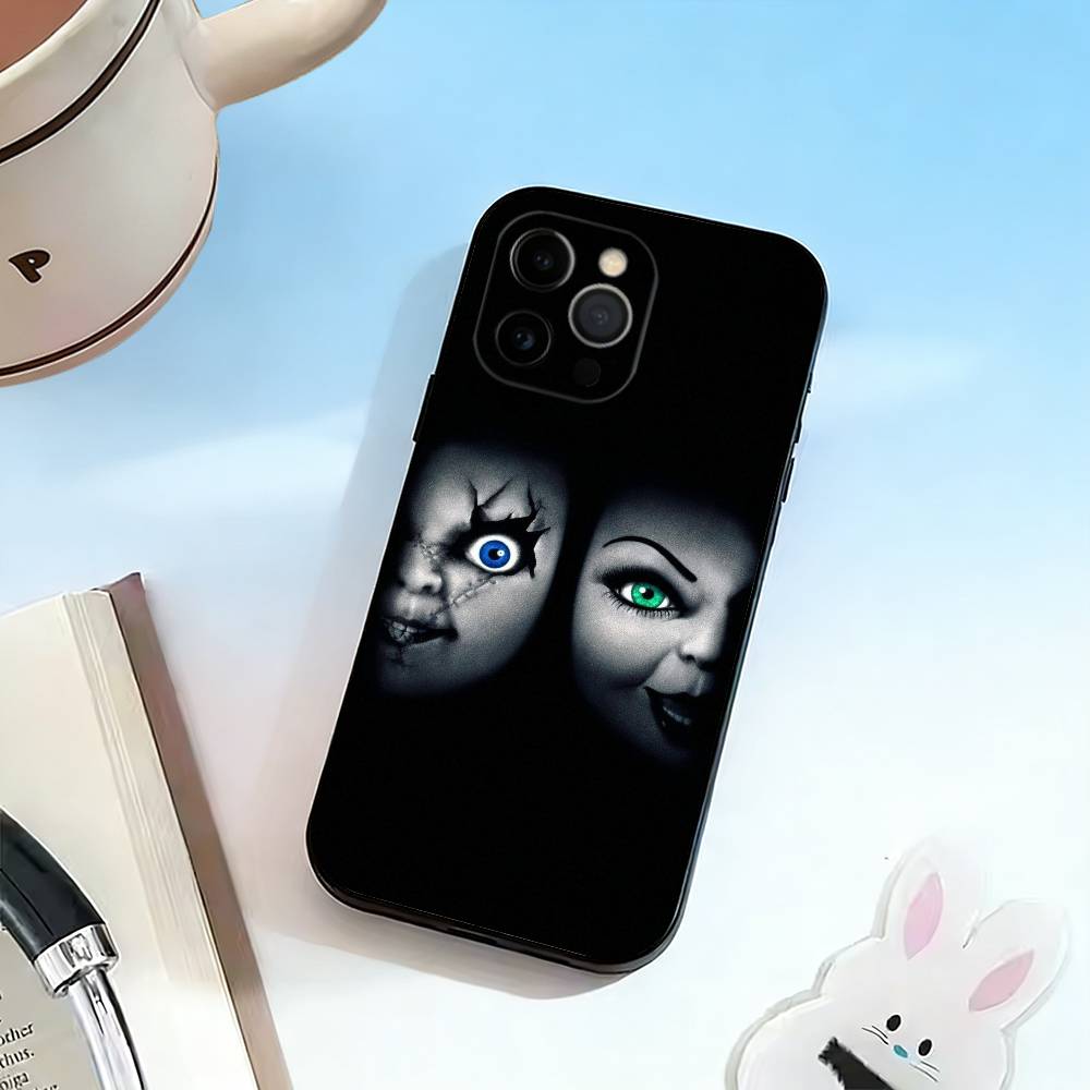 Chucky Scary Doll  Phone Case For iPhone 17, 16,15,14,13,12,11 Plus,Pro Max, Others Soft Black Cover