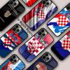 KROATIEN FLAGGE WAPPEN Magnetische Handyhülle Für APPLE iPhone 17 Air 16 14 13 12 Pro Max 15 Plus Kabelloses Laden MagSafe Hülle