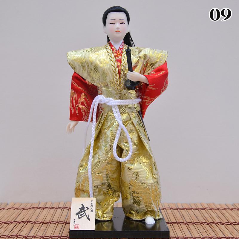 Japanese Samurai Ninja Figurines Dolls With Kimono Traditional Ninja Ornaments Home Decor Collection Arts Craft Gifts