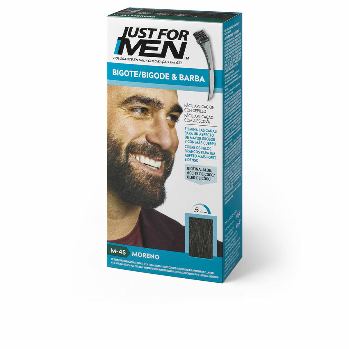 

Антивозрастной гель-краска Just For Men Краска для бороды Брюнетка 15 мл