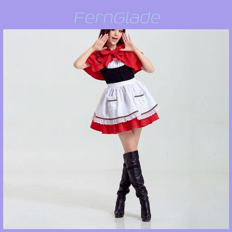 Enchanting Cosplay Christmas Princess Dress Little Red Riding Hood For Adults