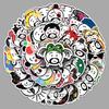 50pcs Waterproof Dumb Face Emoji Stickers for Creative Planning and Decoration