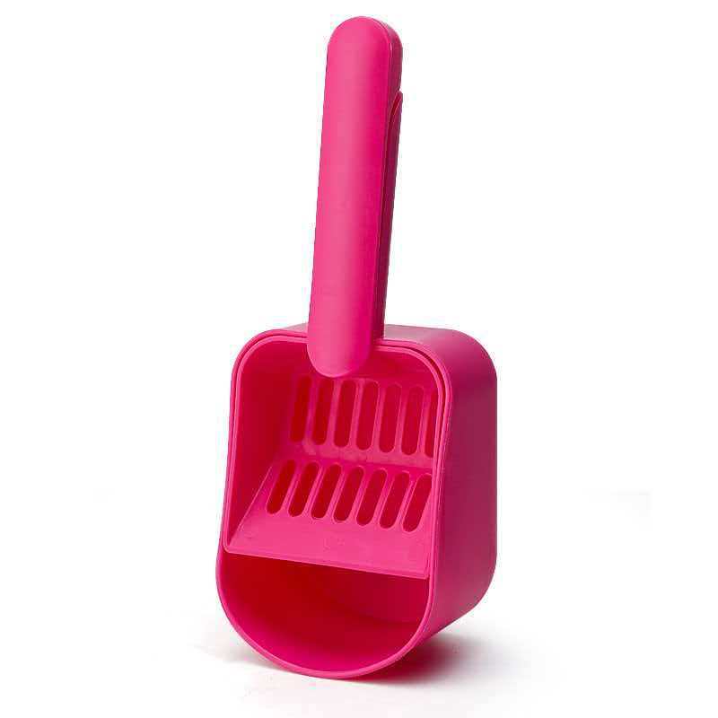 

Large capacity plastic cat litter scoop self-cleaning with base sturdy and durable cat toilet cleaning supplies розы красного