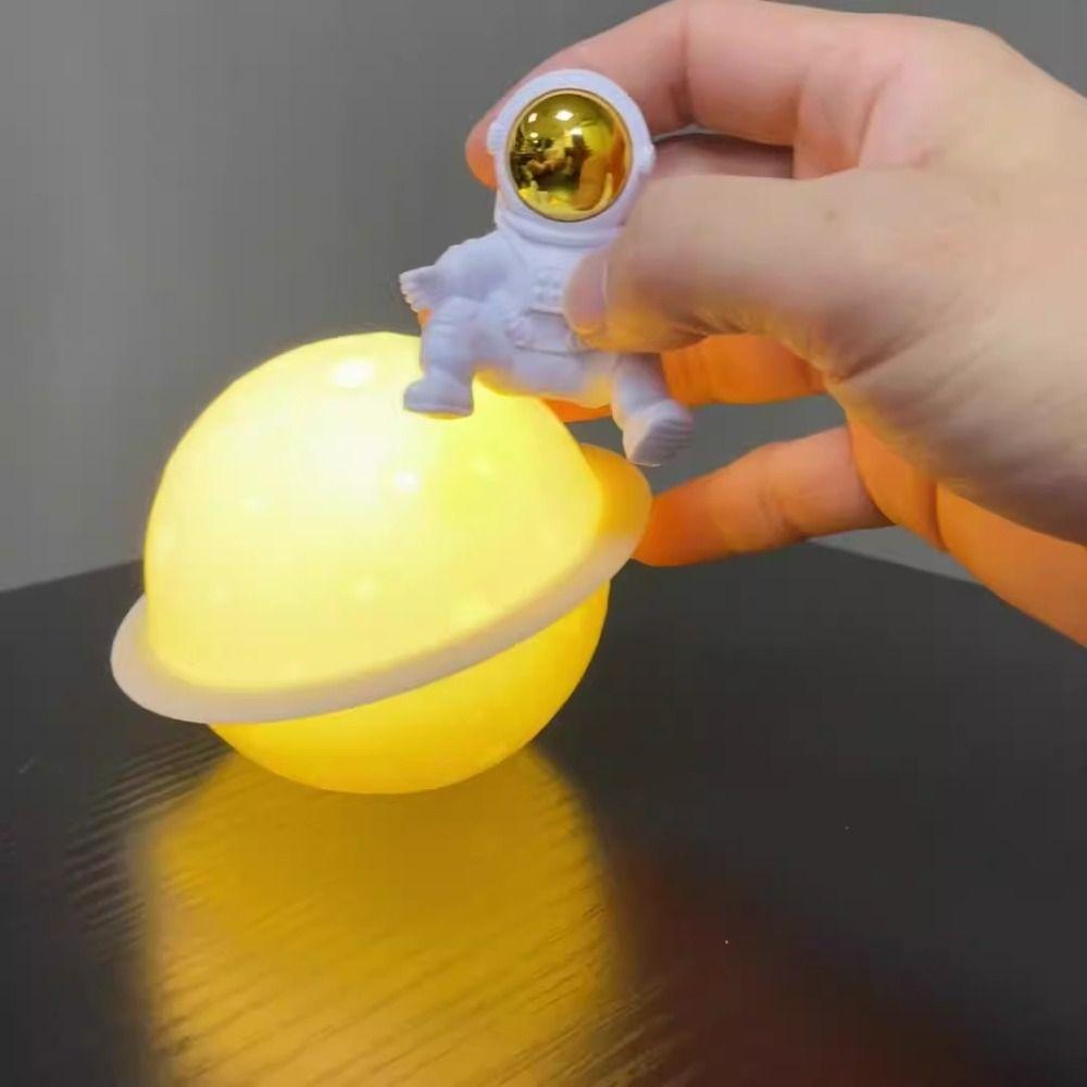 Cartoon Desktop Luminous Planet Lamp Creative Baby Sleeping Lamp Bedside Light  Bedroom