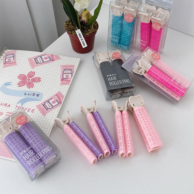 2Pcs Hair Root Clip Korean Fluffy Hairpin Curling Hairpin Bangs Fixed Shape Geometric Exquisite Hair Accessories