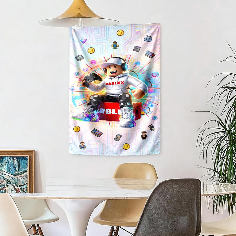 Roblox Wall Decor Tapestry Art For Pet Memorial Birthdaywedding Party Backdrop Family Gift