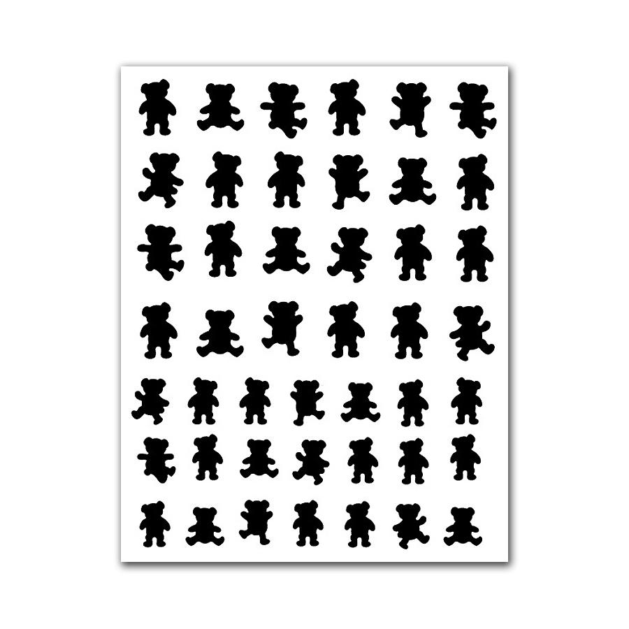 Nail Art Airbrush Sticker Stencil Hollow Heart Butterfly Bear Star French Template Nail Stickers Manicure Tool