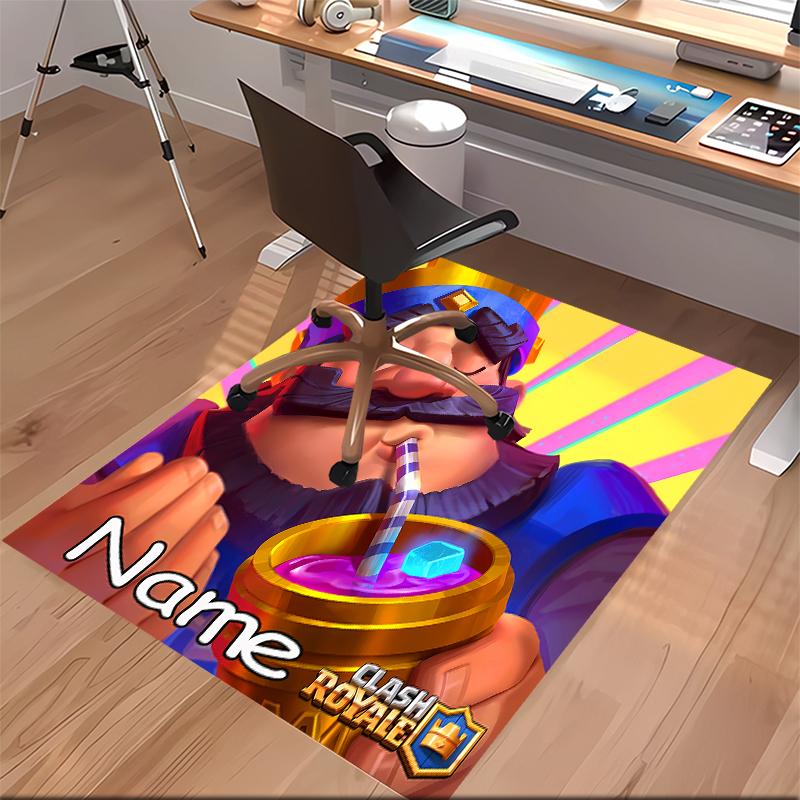 Custom Personalization Clash Royale Print Area Rug - Soft, Washable Non-Slip Indoor Mat,Living Room,Home&Office Decorative Rug