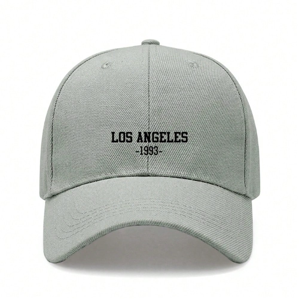 [Los Angeles Baseball Cap] 1993 Print Polyester Adjustable Breathable Casual Outdoor Sports Dad Hat For Men Women Travel Gift