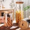 Acacia Wood Sealed Glass Jar for Tea, Coffee Beans, Food Storage, High Borosilicate, Food Grade