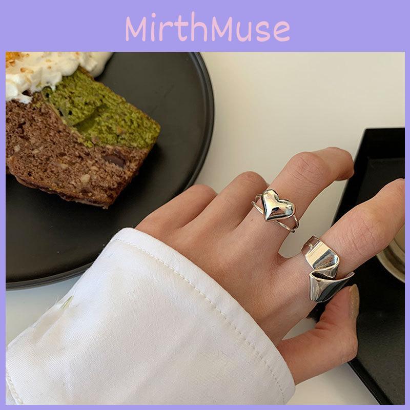 925 Pure Eyecatching Silver Artistic Heart Ring With Modern Design Folded