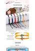 Conjunto de Pulseras Cruzadas Nudo Ruyi: Pulseras de Cuerda Tejidas a Mano con Chapado de Aleación para Parejas