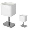 Lampe de Table Napoli Blanc / Chrome 1Xe27