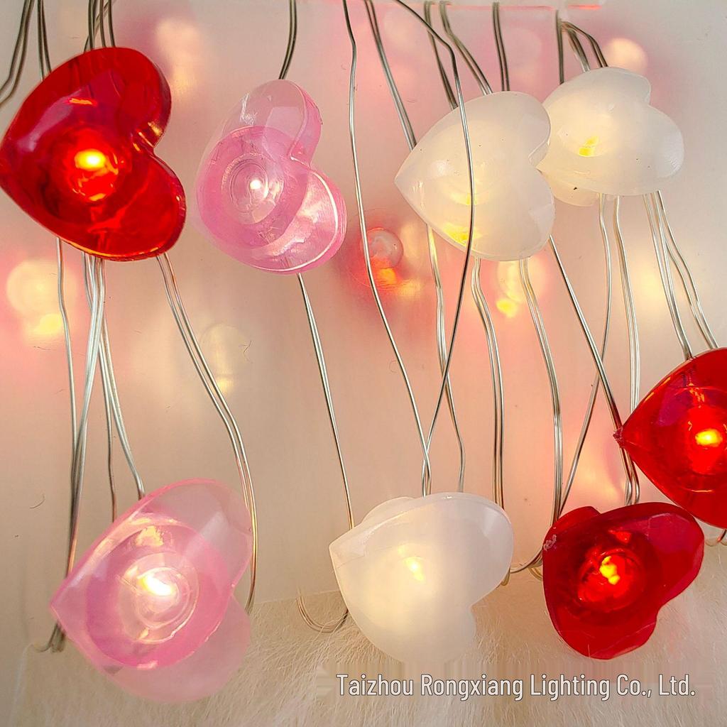 LED Christmas String Lights - Santa, Candy Cane & Snowman Designs with Battery Box, Copper Wire Decoration