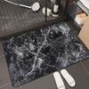 Black Gold Marble Themed Drying Mat Non-slip Pad For Luxury Home Sink Area, Perfect For Daily Water Absorption Home Decor