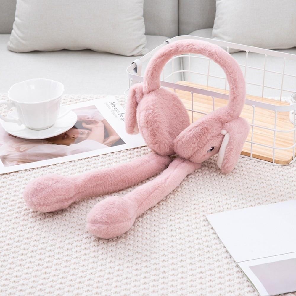 Heart Rabbit WinterWarm Plush Ear Muffs Airbag Plush Ear Muffs Rabbit Ear Covers  Children's Use