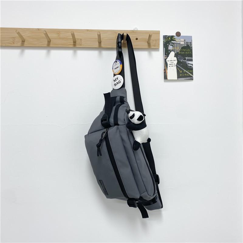 Modna unisexowa torba crossbody na klatkę piersiową i biodrowa do użytku codziennego, sportowego lub studenckiego