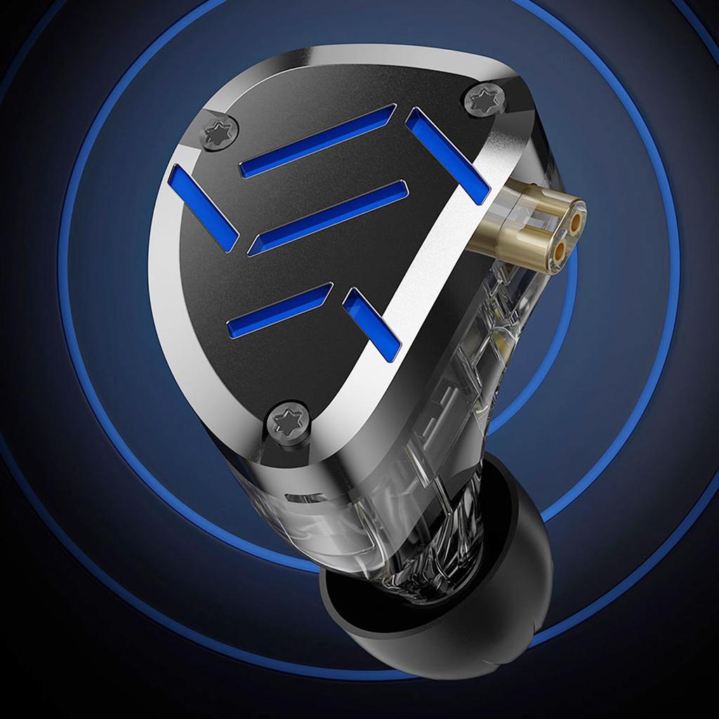 KZ ZAT 8BA+1DD Hybrid Dual-Driver Earphones with Adjustable Tuning, Powerful Enough to Challenge All HIFI Industry Flagships, Re-cableable Design, 3D