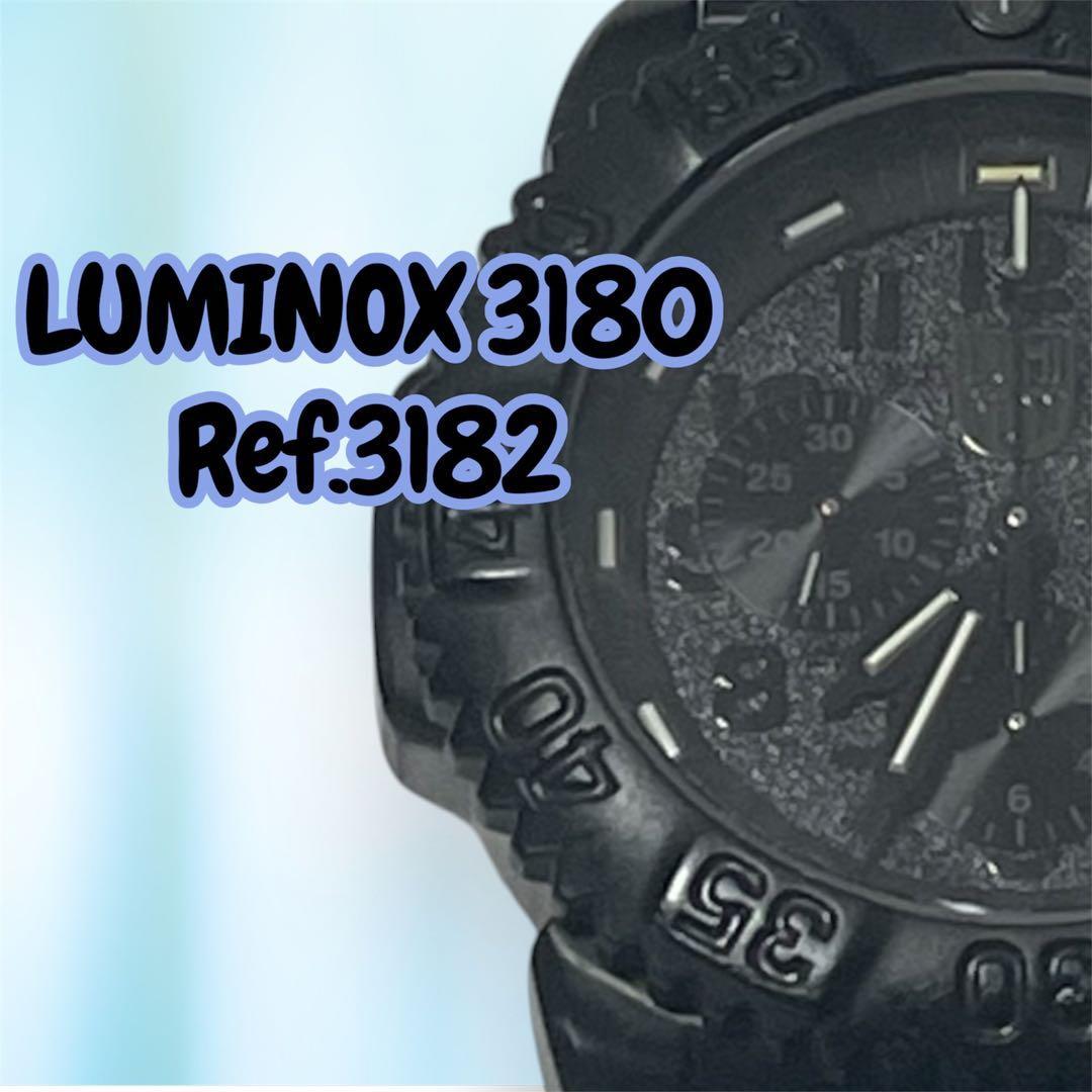 Used LUMINOX 3180 Ref.3182 Black Men s Watch Luminox