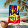 Beweis Strandtuch mit The Wiggles Muster - weich, saugfähig, schnelltrocknend, maschinenwaschbar - perfekt zum Schwimmen, Camping, Baden