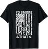 Funny Retro BBQ Party Grill Smoker Chef Dad - I'd Smoke That Gift Unisex T-Shirt