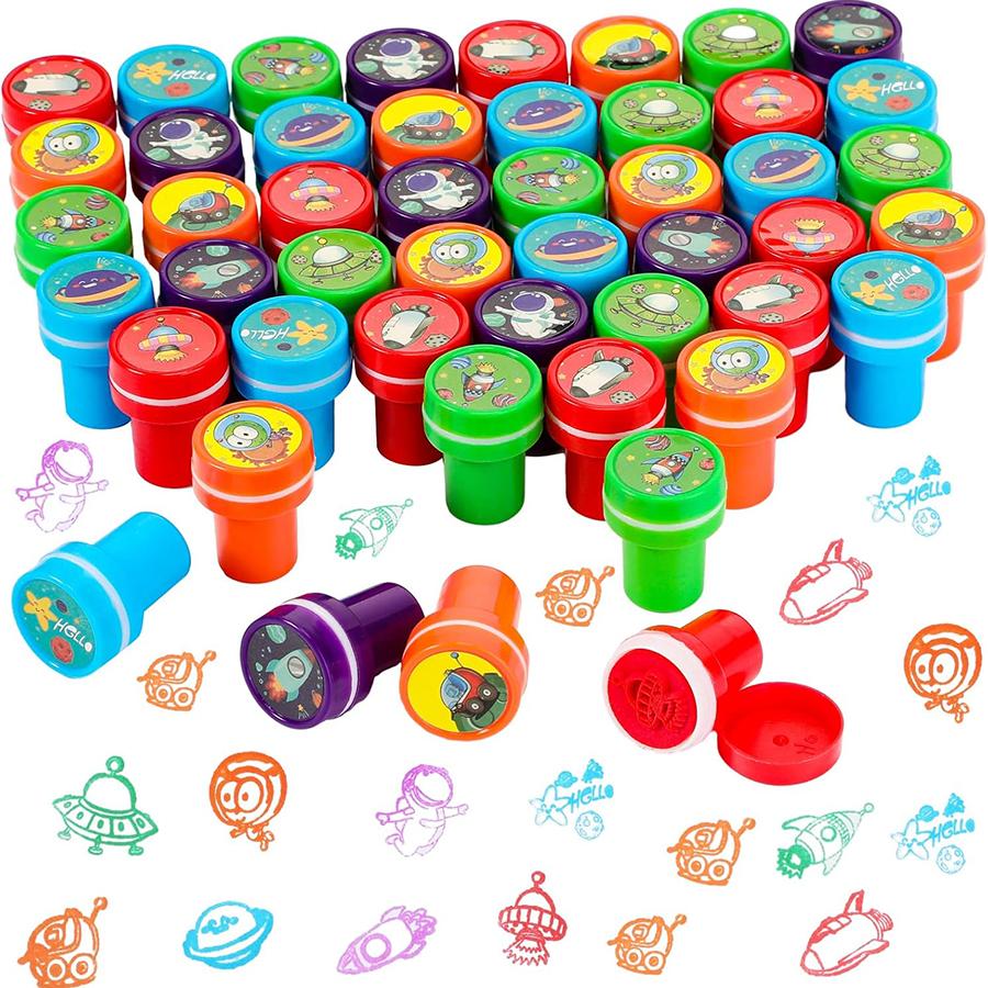 10pcs Cartoon Graffiti Seal Multi Styles Graffiti Tools Student Award Stamp Art Drawing Graffiti Accessories Birthday Party Gift