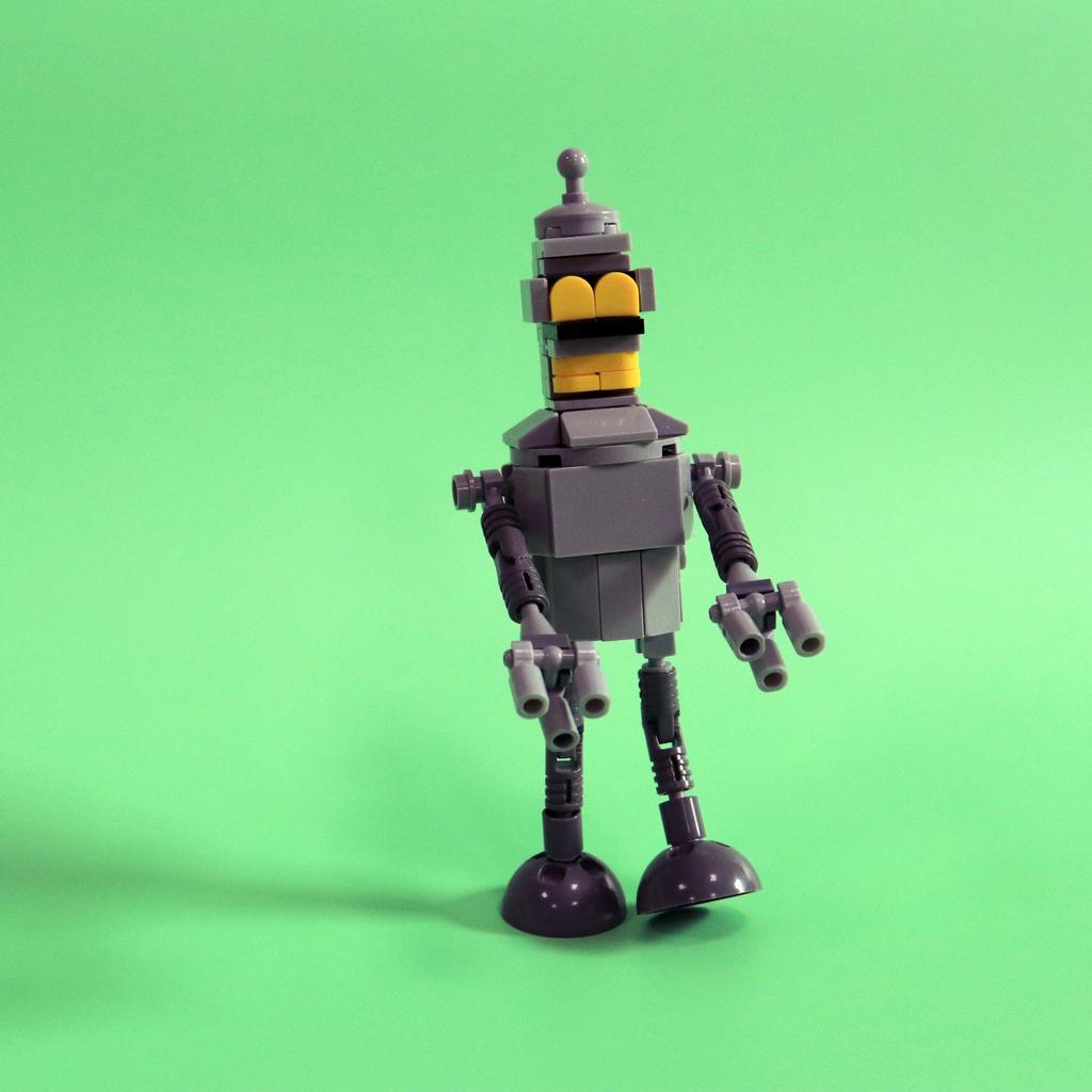 Cartoon Futuramaeds Robots Bendered MOC 110PCS Bricks Building Blocks Kits Toys for Children Kids Gifts Assemble Figures
