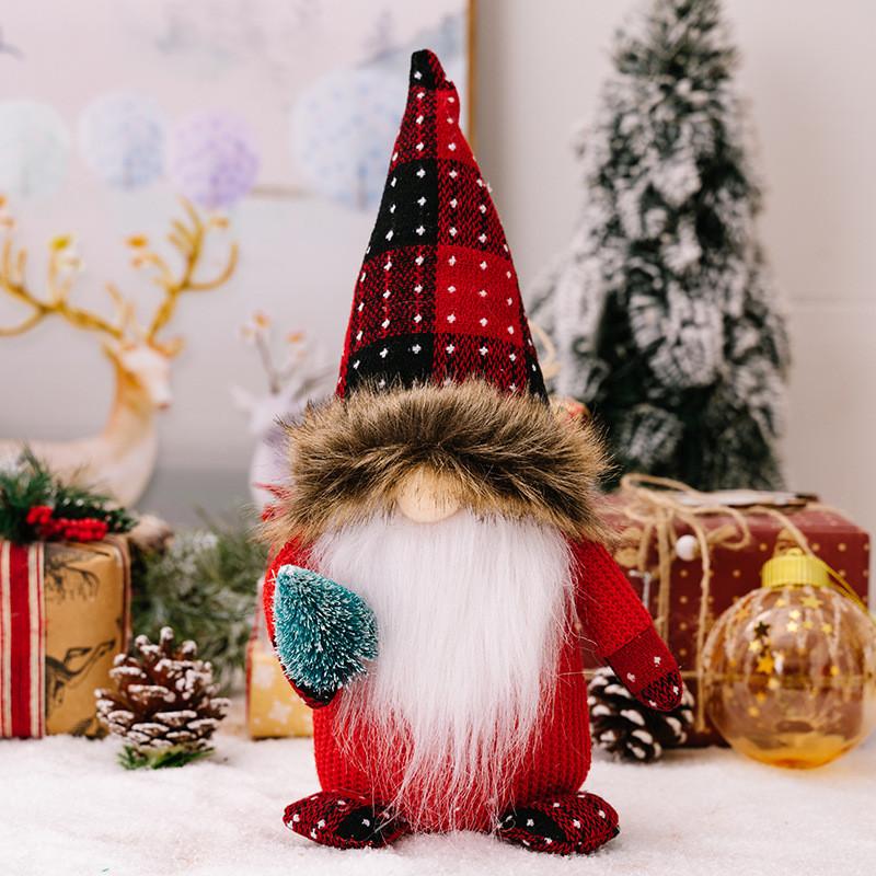 Adorable Red Christmas Gnome Doll Figurine Perfect For Holiday Festivities And Home Decor