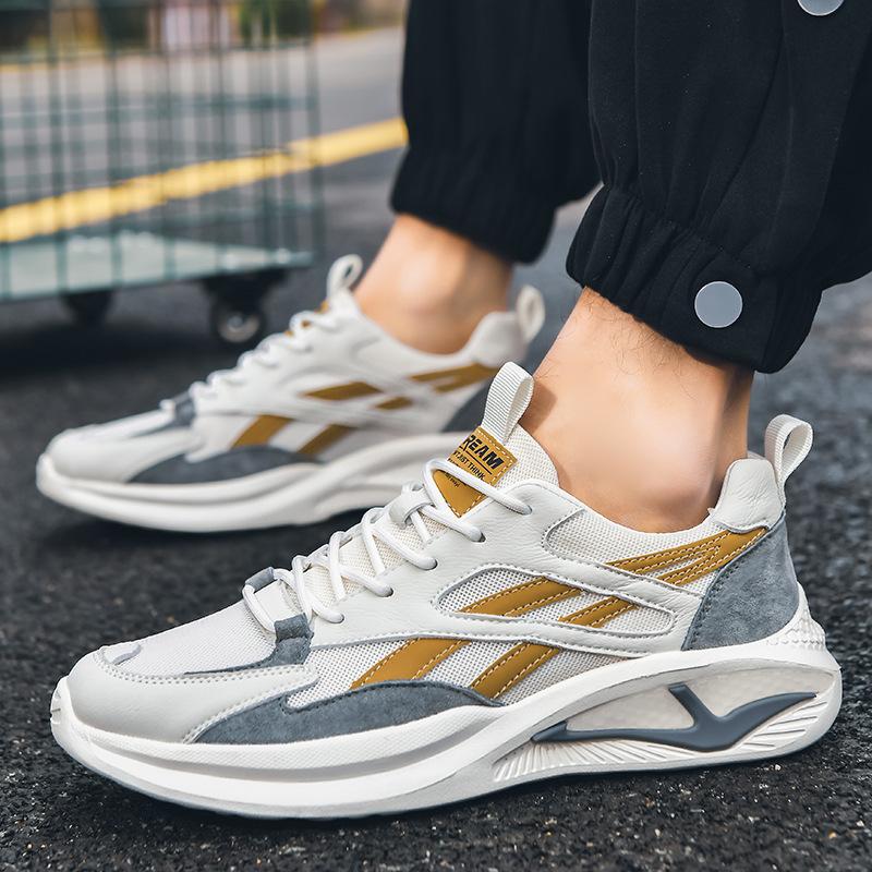 Spring and Autumn New Men's Sneakers Fashion Breathable Mesh Shoes Casual Shoes Student Running Shoes Men's Shoes