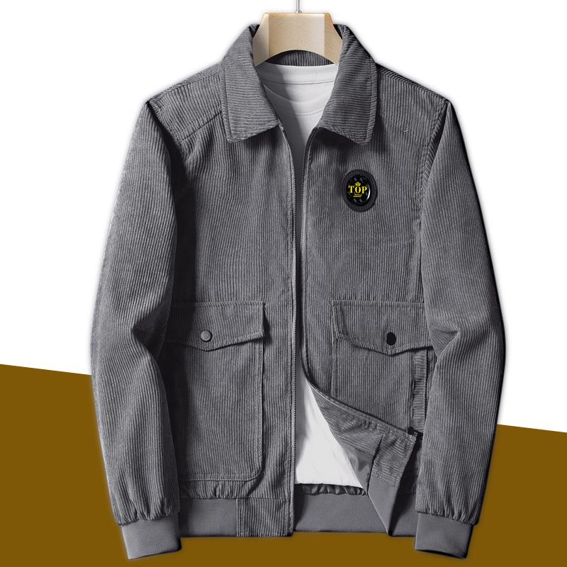 Men's 2025 Corduroy Lamb Wool Coat - Velvet Lined Cotton Winter Jacket