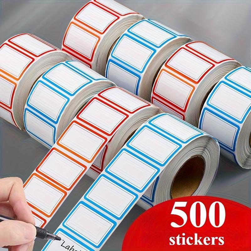 500pcs Colorful Seasoning Bottle Stickers Food Storage Label Stickers Room Office Food Containers & Fridge Jar Labels Stickers