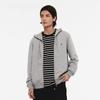 Hoodie Zip Up Standard Fit Melange Gray 5143