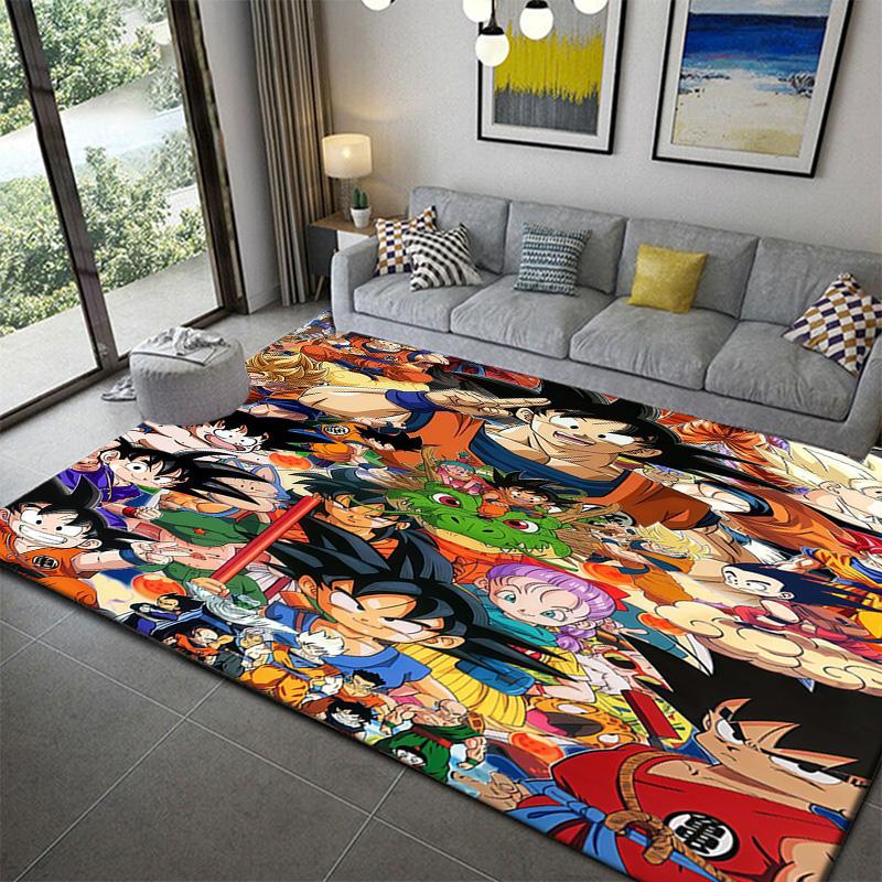 

Dragon Ball Vegito Character Printed Floor Matanime soft washable cartoon floor carpet 60x90cm