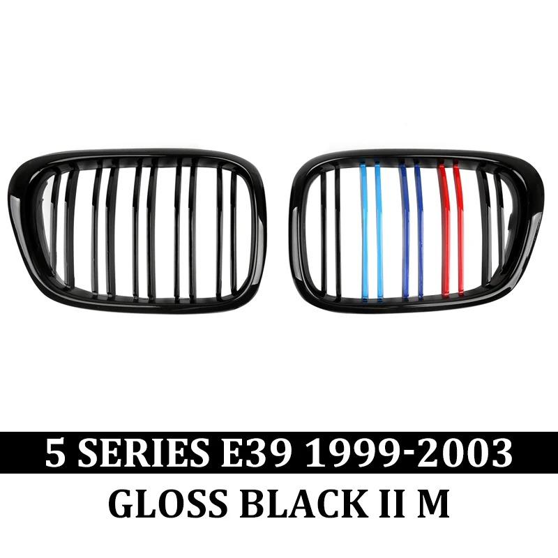 For 1999-2003 BMW 525i M5 Car Front Grille 520i 530i 535i 530d 525td 523i 5 Series Facelift Grill Black E39 Kidney Grille Parts