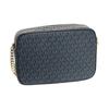Michael Kors Adjustable Shoulder Strap Coated Canvas Crossbody Bag Women's Blue