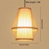 Woven Rattan Pendant Lamp Hand Knitted Ceiling Light Rural Handmade Wicker Chandelier  Bedroom