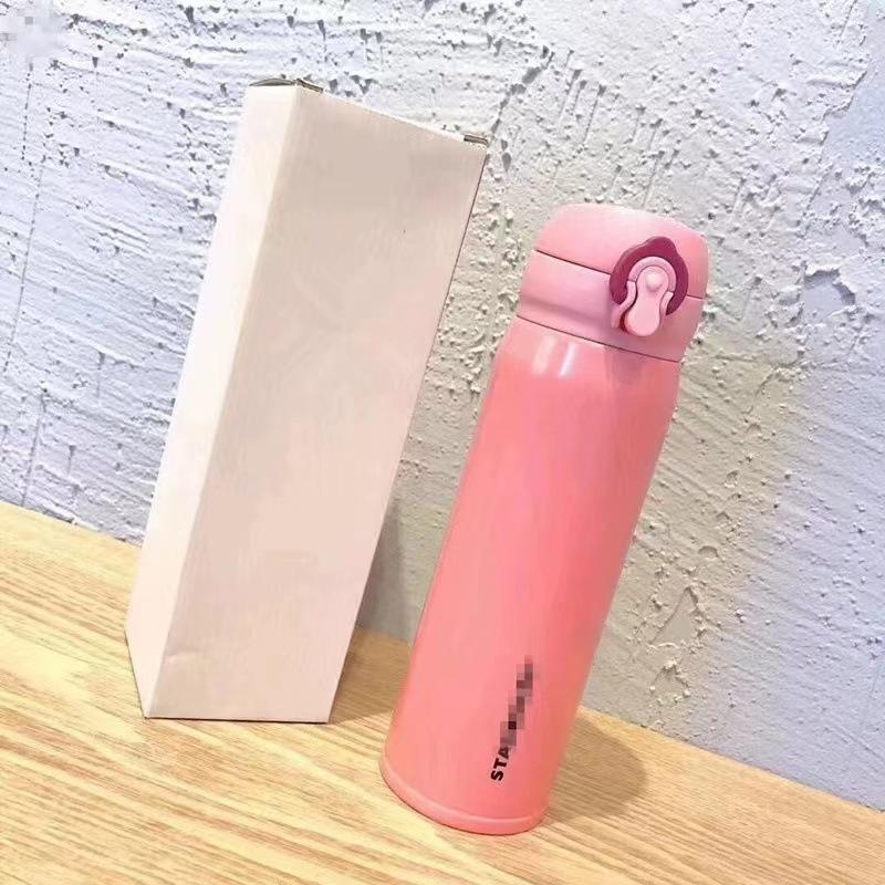 Edelstahl Kaffeetasse Thermobecher 500ml Vakuumflaschen Tragbare Edelstahl Thermoskanne Wasserflasche Reise Teebecher Büro Thermobecher