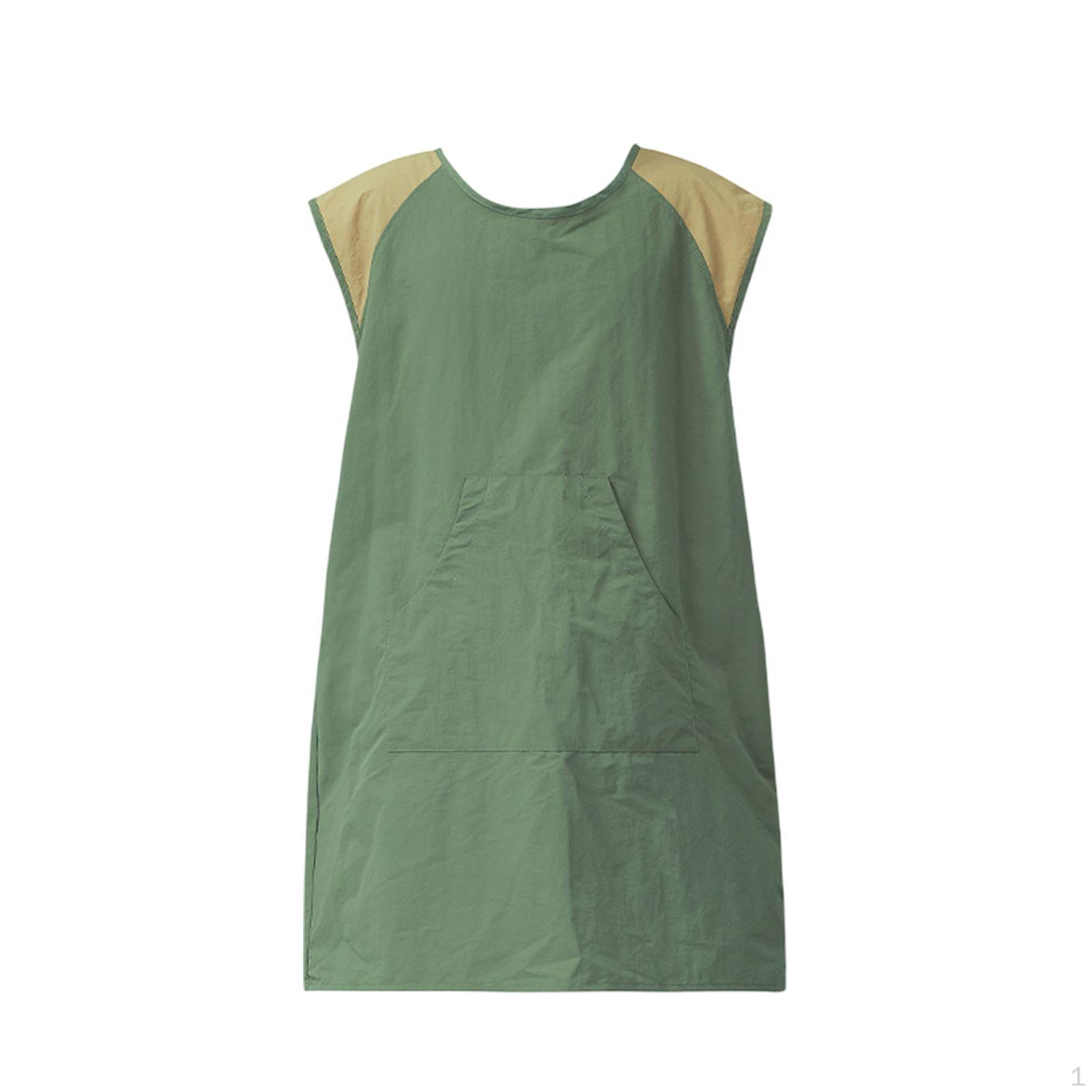 

Художественный фартук для занятий гончарным делом и барбекю зелёный