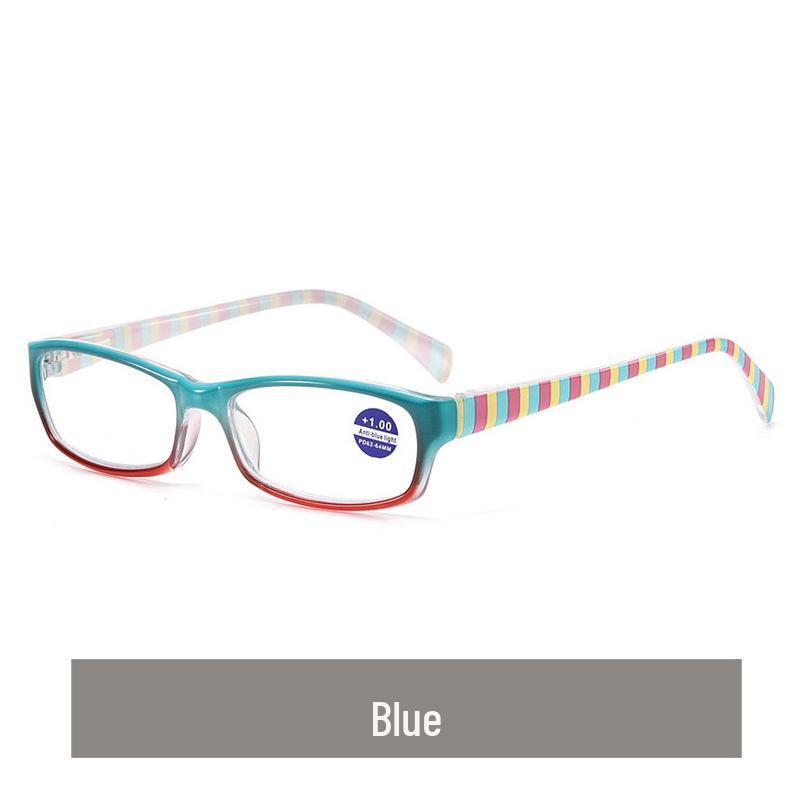 

Macaron Color Women s Anti-Blue Light, Small Square Frame Reading Glasses - Stylish, Comfortable, High-Definition for Seniors +2.00 красный/синий